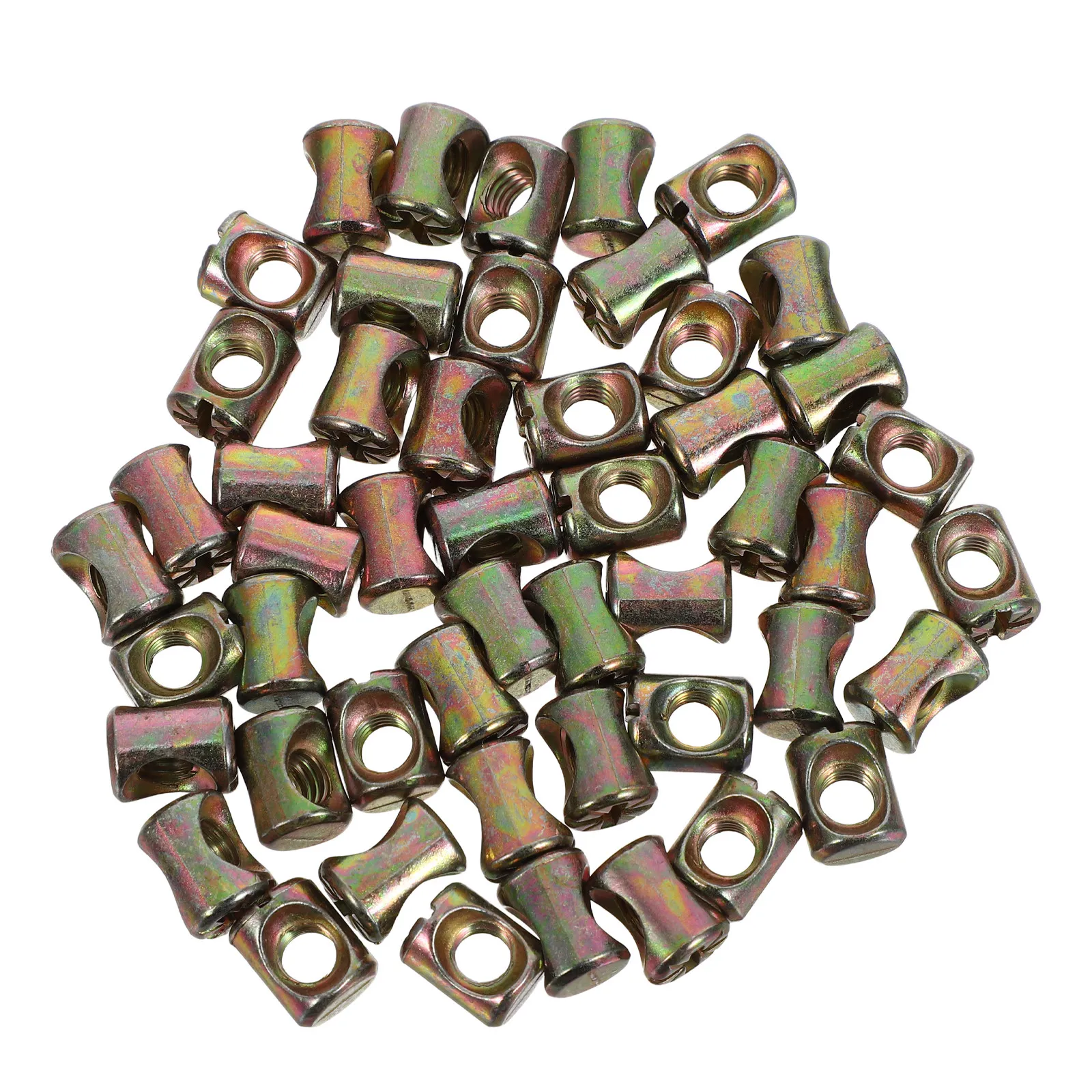 Furniture Hardware Barrel Nut - 50개 M6 슬롯형 배럴 너트 키트