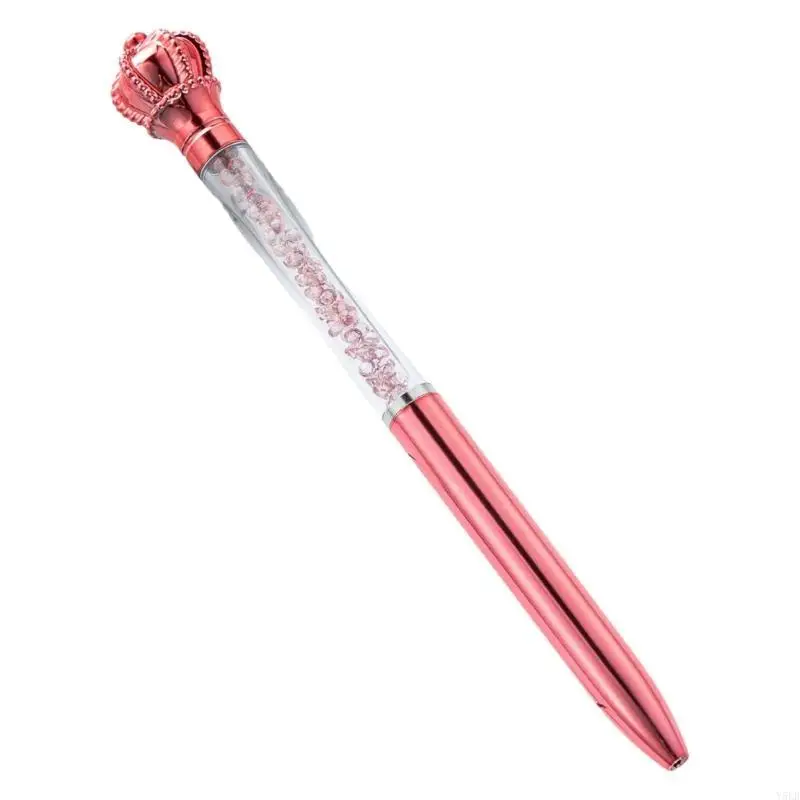 

Y5LB 5 Pcs 1.0mm Ballpoint Pen Smooth Writing Pen Crown Ballpoint Pen for School