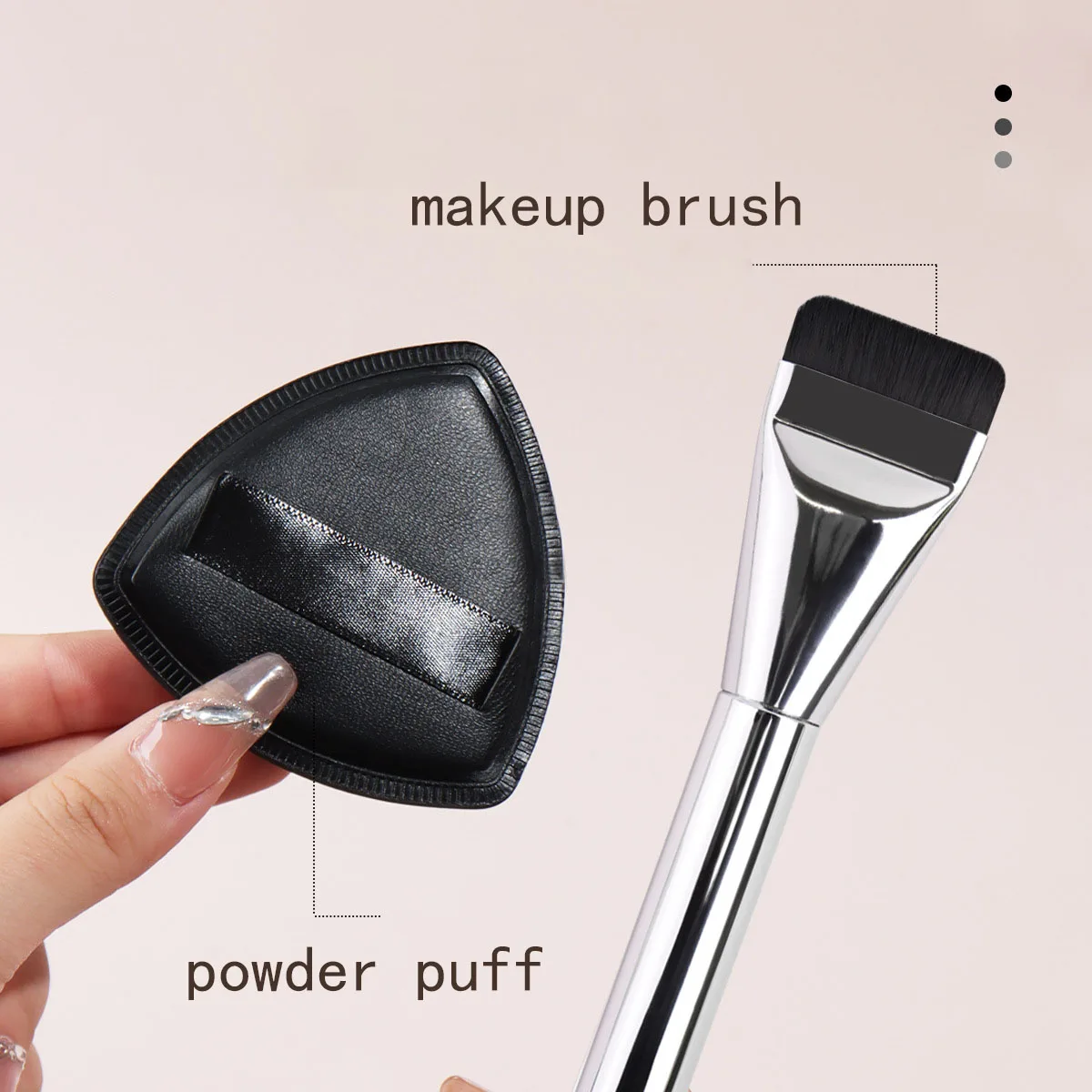 Marshmallow Air Cushion Puff Wet And Dry Use Super Soft Powder-Free Makeup Egg Foundation Brush Set di tre pezzi