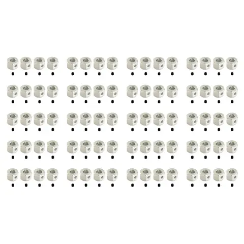 BAAU 80PCS 5mm to 12mm Metal Combiner Wheel Hub Hex Adapter for D12 C14 C24 B14 B16 MN D90 D91,Silver