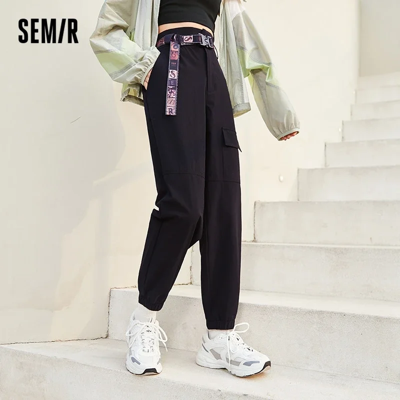 

Semir Casual Pant Women Eight-Point Pant 2022 Autumn Models Simple Restraint Feet Tapered Pants Tooling Style