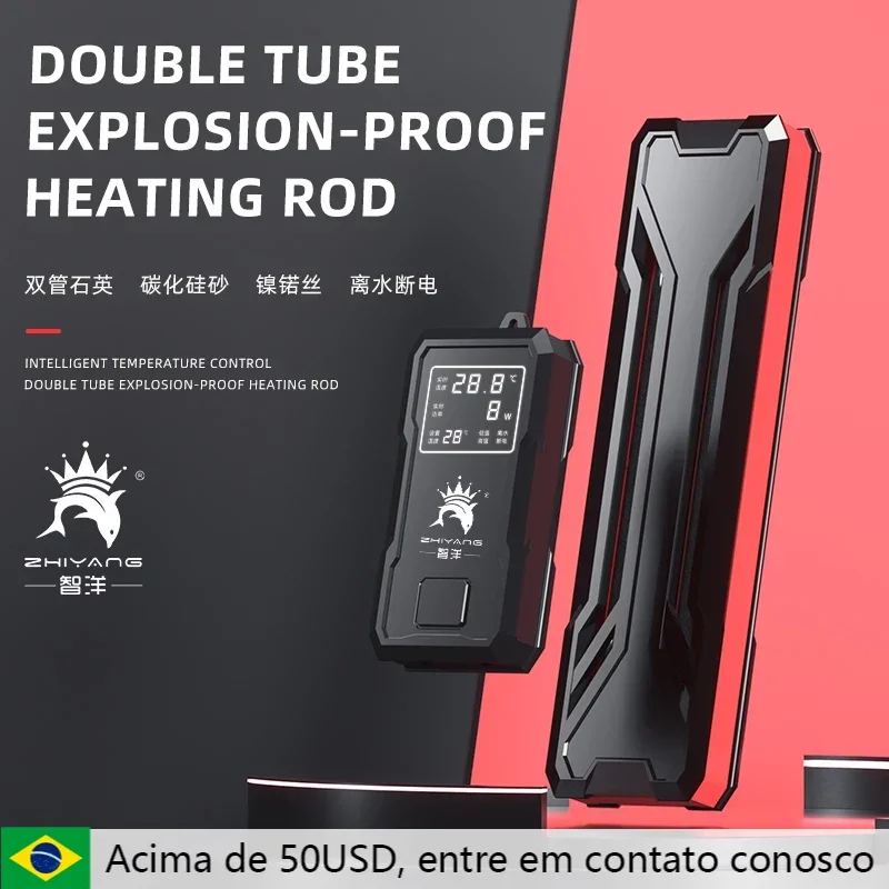

New fish tank aquarium quartz heating rod double-tube high-power thermostat automatic temperature control heating new heating