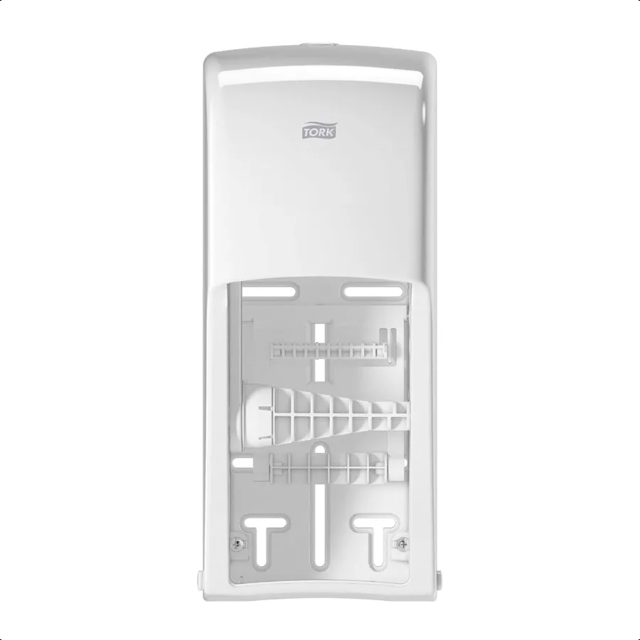 

Tork Twin Toilet Paper Roll Dispenser White T26 High Capacity Elevation Range 6.5 x 6.3 x 14.2 555620
