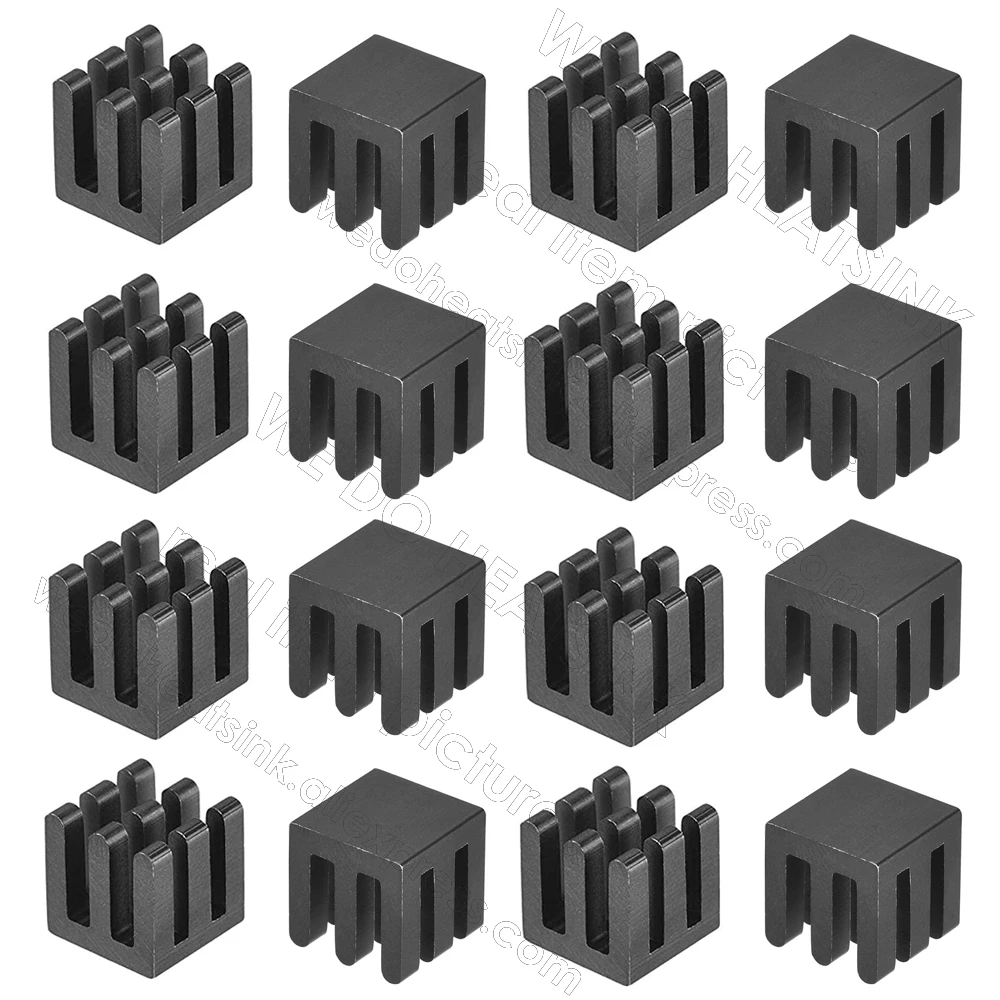 WE DO HEATSINK 10x10x10mm Without or With Thermal Pad Aluminum Heat Sink IC Memory Chip Heatsink Cooling Cooler