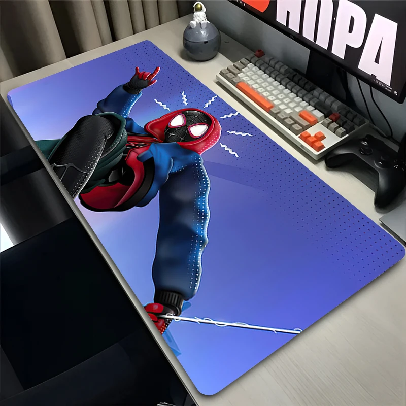 900x400 Mouse Pad Gaming Non-slip Spider Man Keyboard Mat Large Mousepad Laptop Gamer Anime Extended Desk Carpet for CS GO LOL