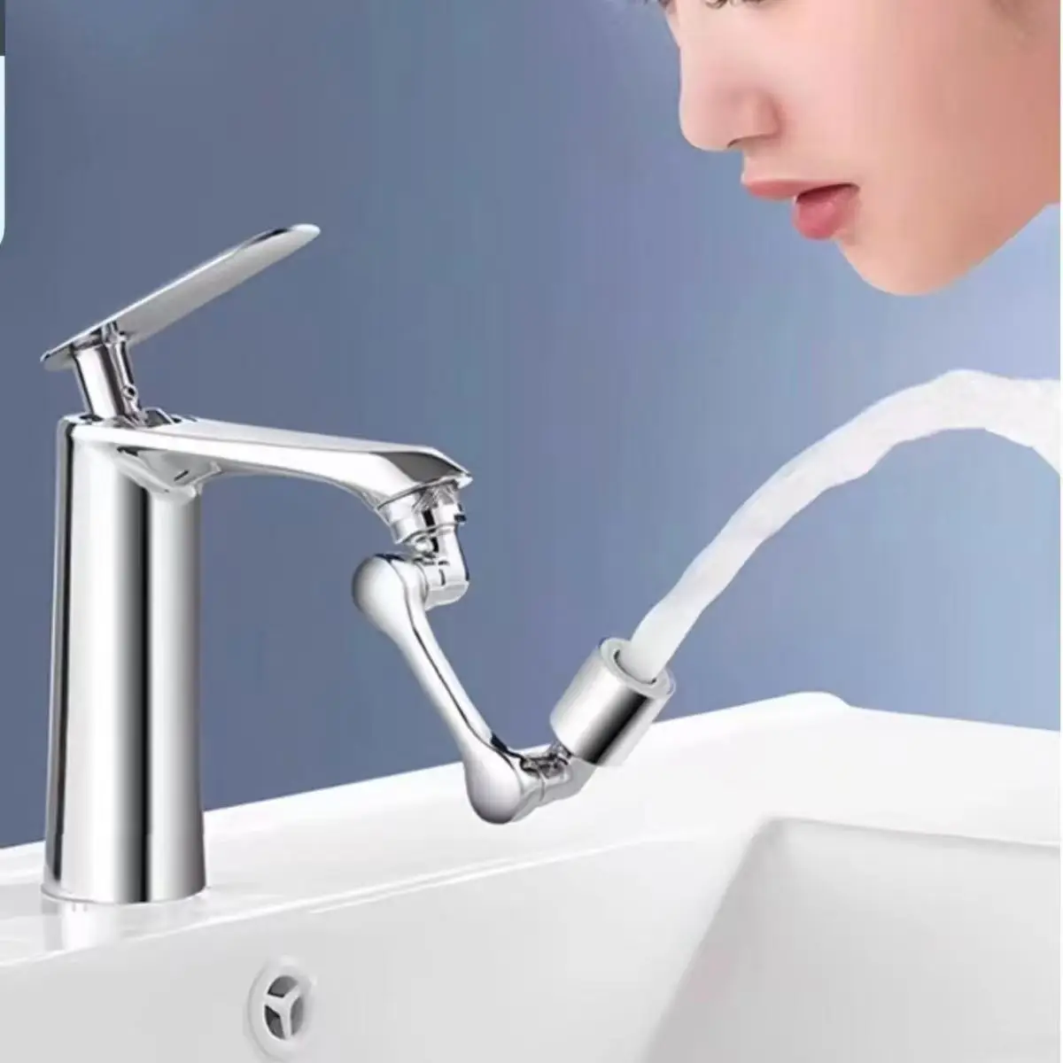 Metal Universal 1080° Rotation Faucet Sprayer Head For Kitchen Washbasin Extension Faucet Bubbler Sink Tap Splash Nozzle