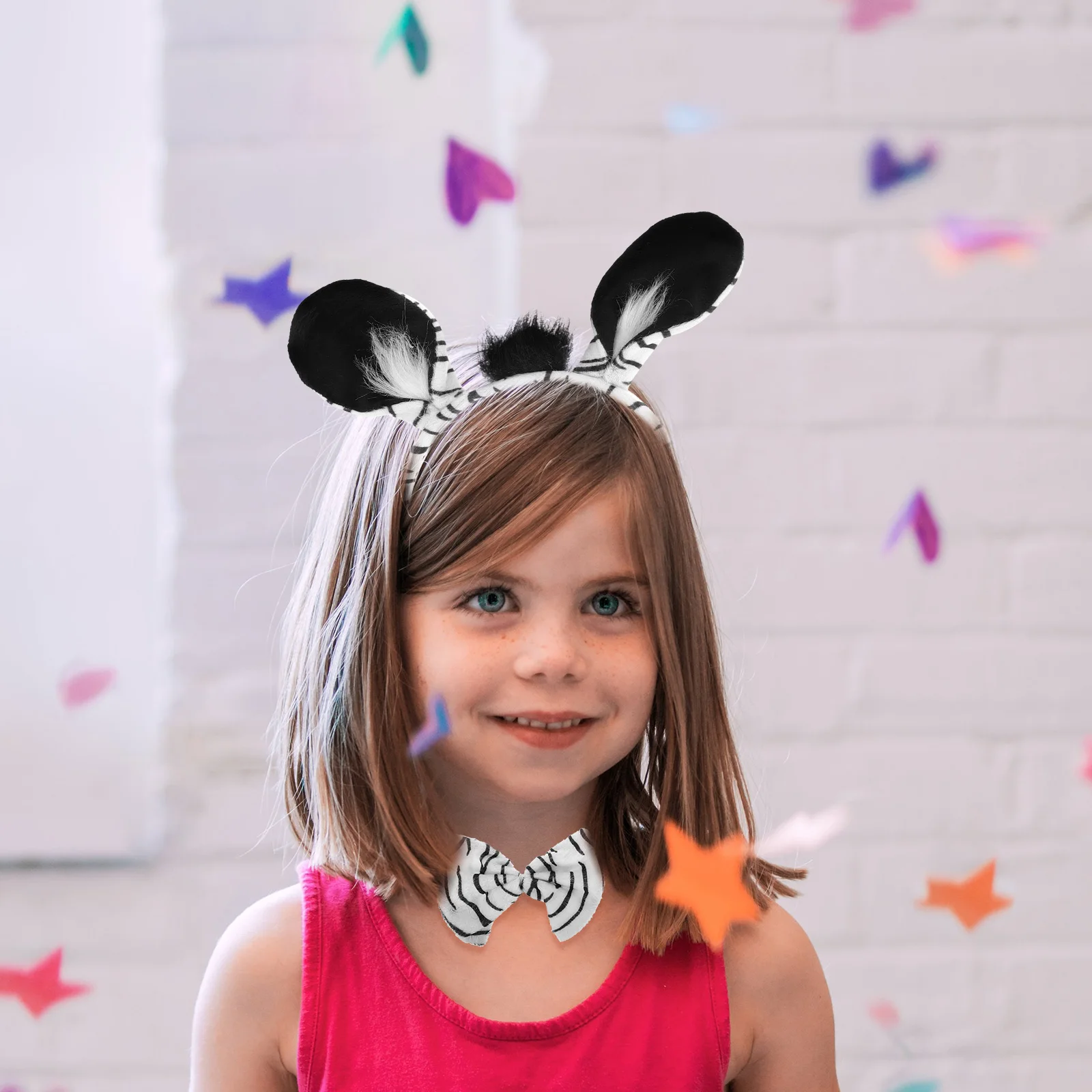 

1 Set Accessories Ears Headband Tail Bowtie Gloves Fancy Dress Kit For Kids Adults Halloween Party Cosplay Animal Ears Headbands