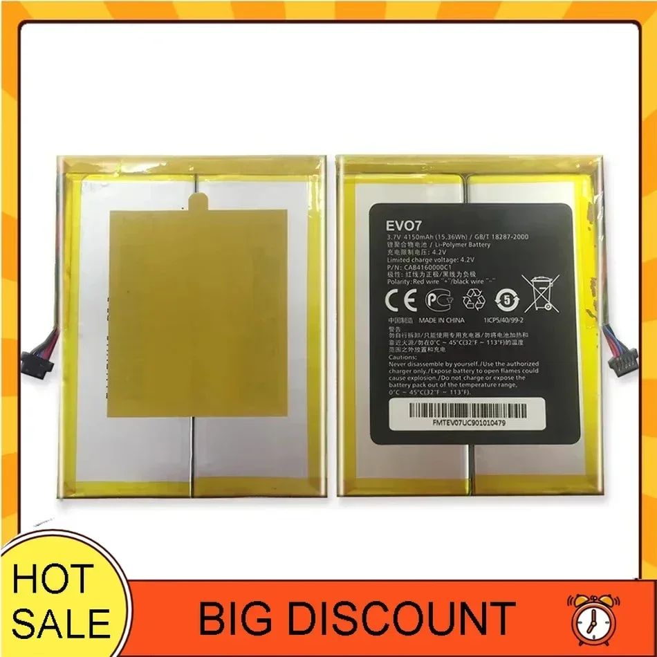 Tablet Battery For Alcatel One Touch EVO 7 HD / Onetouch EVO7  4150mAh EVO7 with Track Code