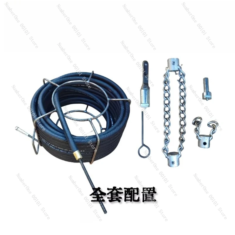 

Модернизированный ударный перфоратор для прочистки канализационных труб, удаления масла и загрязнений, с двойным вращающимся валом и пружинным механизмом.