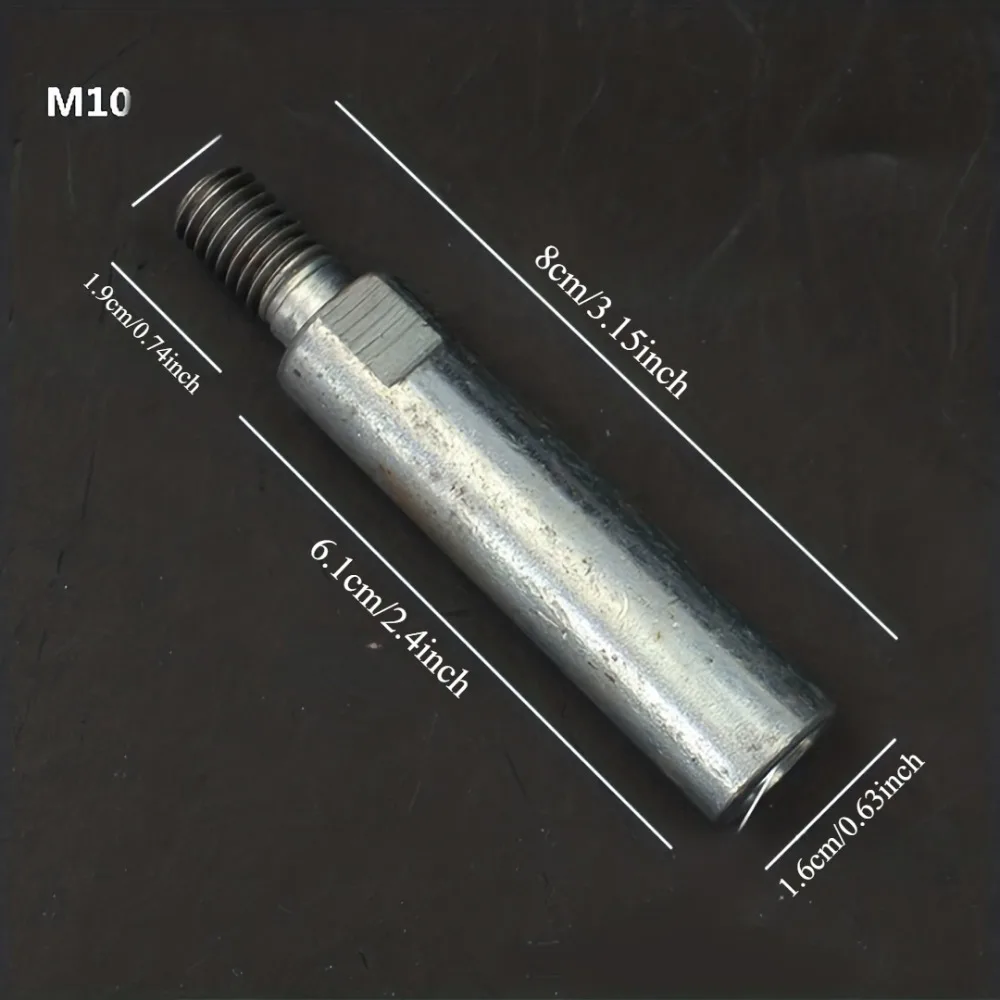 3PCS Angle Grinder Extension Rods - M10 8cm Adapter, Polishing Pad Adapter, Electric Tool.