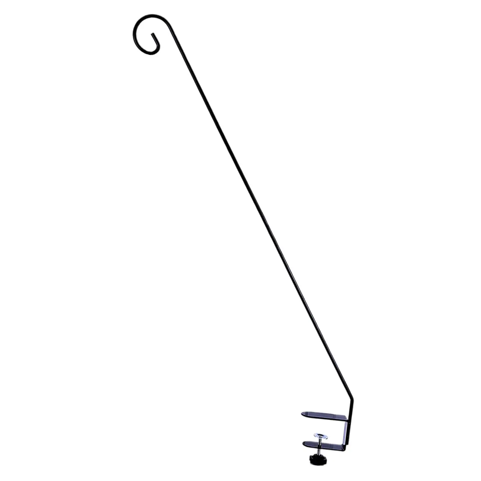 Heavy Duty Deck Hook Easy Installation Multifunction Stable Bird Feeder Pole for Outdoor Garden Patios Wind Chimes Lanterns