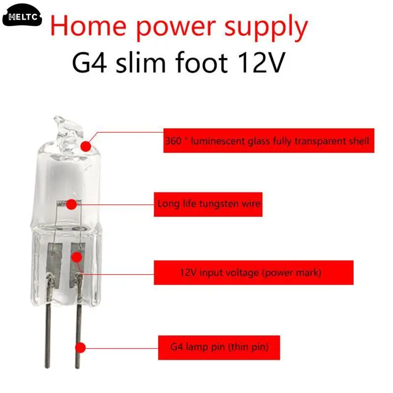 1 szt. 20W/25W/35W/40W DC 12V/220V 2-Pin typ G4/G5.3/G9 światła lampy halogenowe 20W/25W/35W/40W wyczyść każdą żarówkę do dekoracji domu