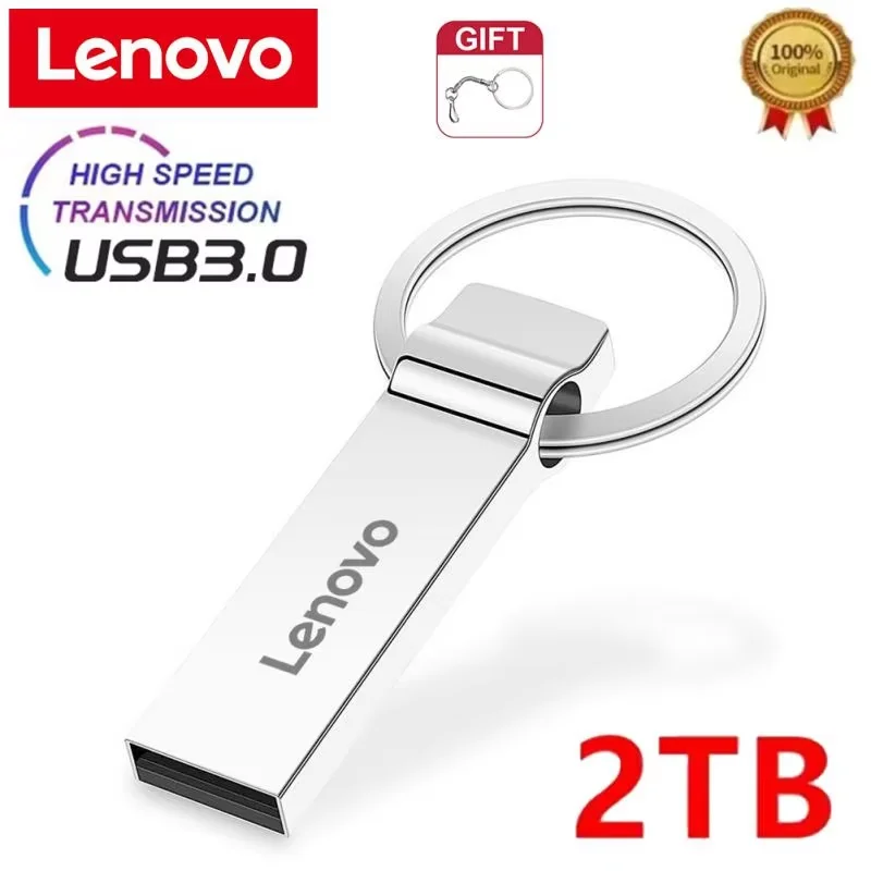 Lenovo 2TB USB 3.0 USB Flash Drive 1TB 512GB 128GB Pen Drive Memory Stick 256gb Usb Drive U Disk Mini Pendrive External Storage