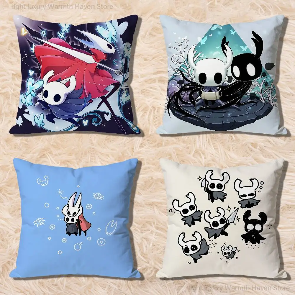 

H-Hollow K-Knight Game Various Sizes Square Pillow Case For Car Home Bedchamber Decor Custom Valentine gift