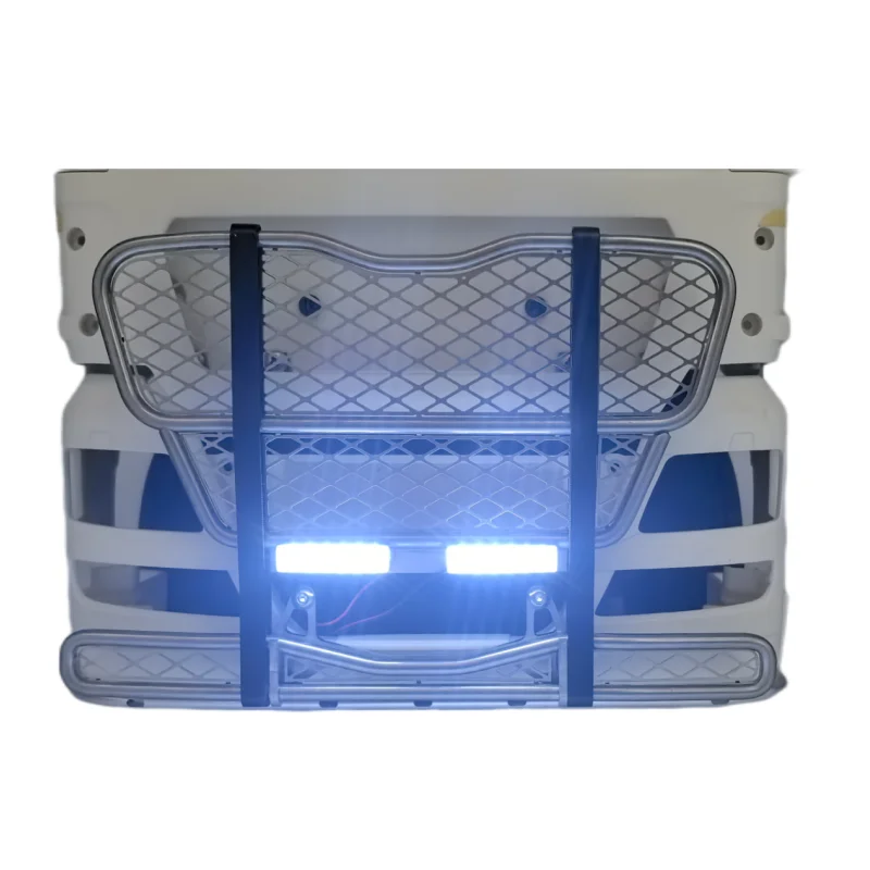 Front Bumper Light for Tamiya 1/14 RC Truck MAN TGX 540 56325 56329 Tractor Trailer Collision Barrier Cattle Fence Lamp DIY Part