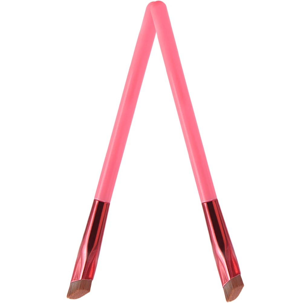 2 個の眉毛ブラシ多機能角度付きメイクアップツールサロン家庭用プロフェッショナル眉シェイパー化粧品ツール