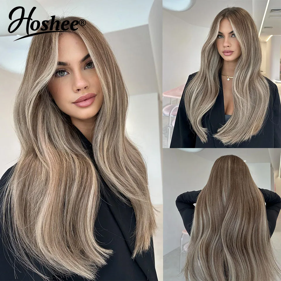 

13x4 Highlight Ash Blonde Lace Front Human Hair Wig Body Wave Ombre Lace Frontal Wigs For Women Glueless HD Lace Wig Pre-Plucked