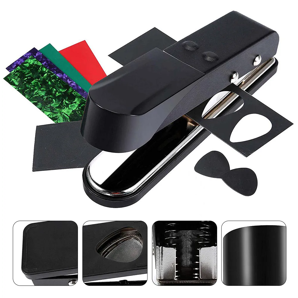 

1Set Guitar Pick Punch Professional DIY Cutter Tool for Making Picks from Credit Cards ABS Ukulele Bass Guitar Accessories