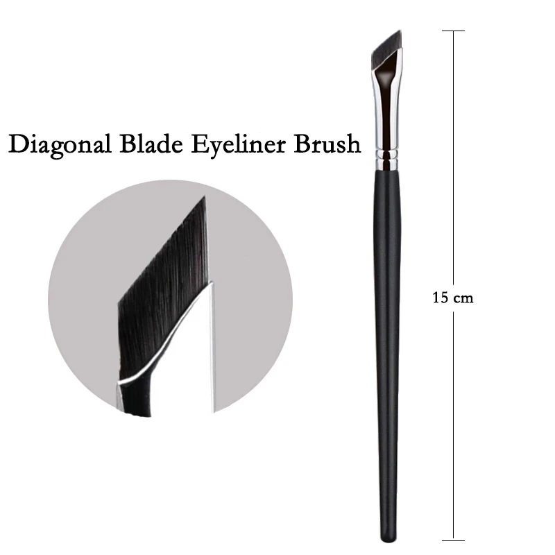 Upgrade Blade Eyeliner-Pinsel, ultradünn, feiner Winkel, flacher Augenbrauenpinsel, Liner Brow Place, Make-up-Pinsel, präziser Detailpinsel