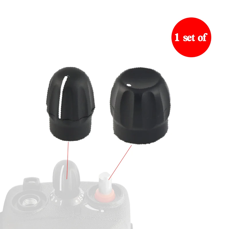 Volume and Channel Selector Knob For Motorola GP328 GP338 GP3688 CP040 EP350 EP450 PRO5150 HT750 Radio Walkie Talkie