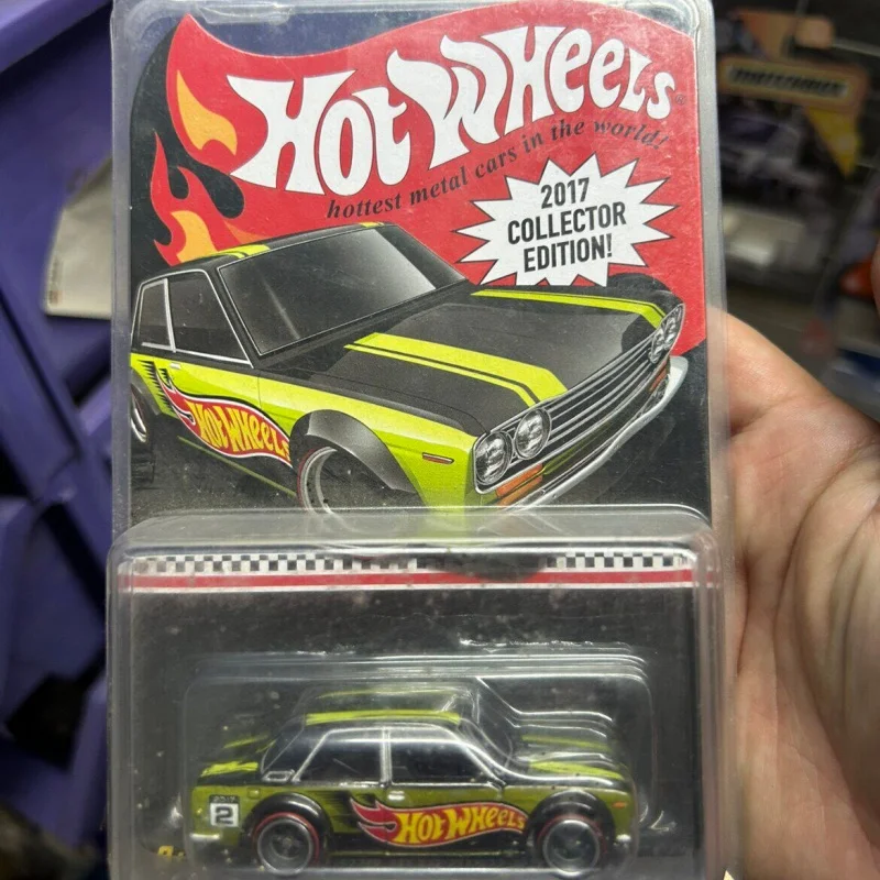 Hot Wheels Car Model 2020 Collector Edition Red Line Club Limited Purple Pickup Truck Datsun Ford Toy Gift For Adult Collectors view 3