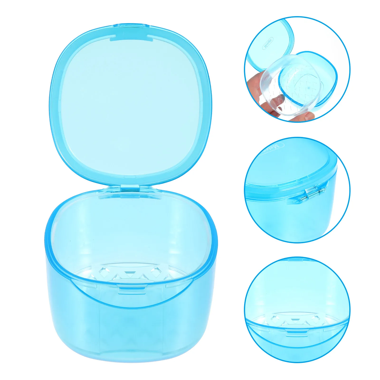 Professional Denture Container Strong Crack Resistant Design Small Exquisite Portable Case for Denture Retainer Storage Daily