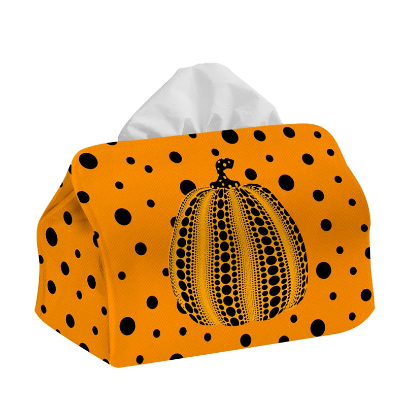 Pumpkin Fabric Drawing Box, Living Room Storage Box, Dining Table Decoration Bag