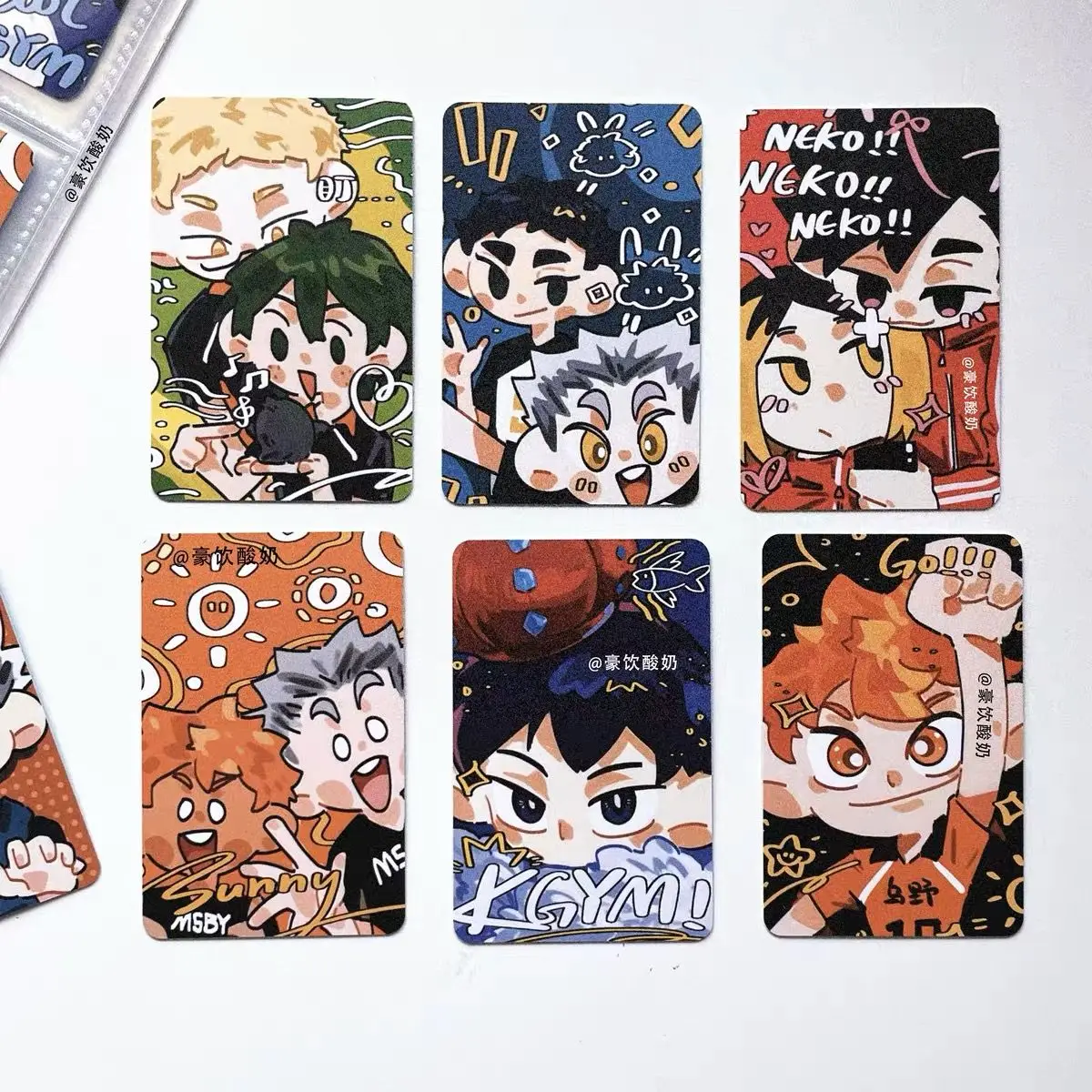 Japanese Anime Haikyuu Cute Cartoon Photo Characters Postcards Cosplay Accessories Blessing Greeting Cards Gifts