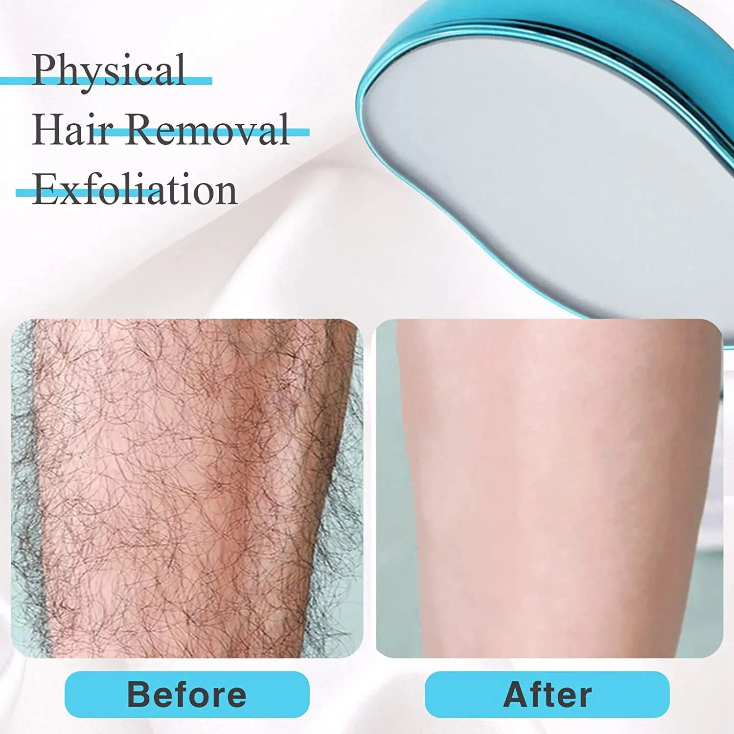 2022 New Physical Hair Removal Painless Safe Epilator Easy Cleaning Reusable Body Beauty Depilation Tool Crystal Hair Eraser