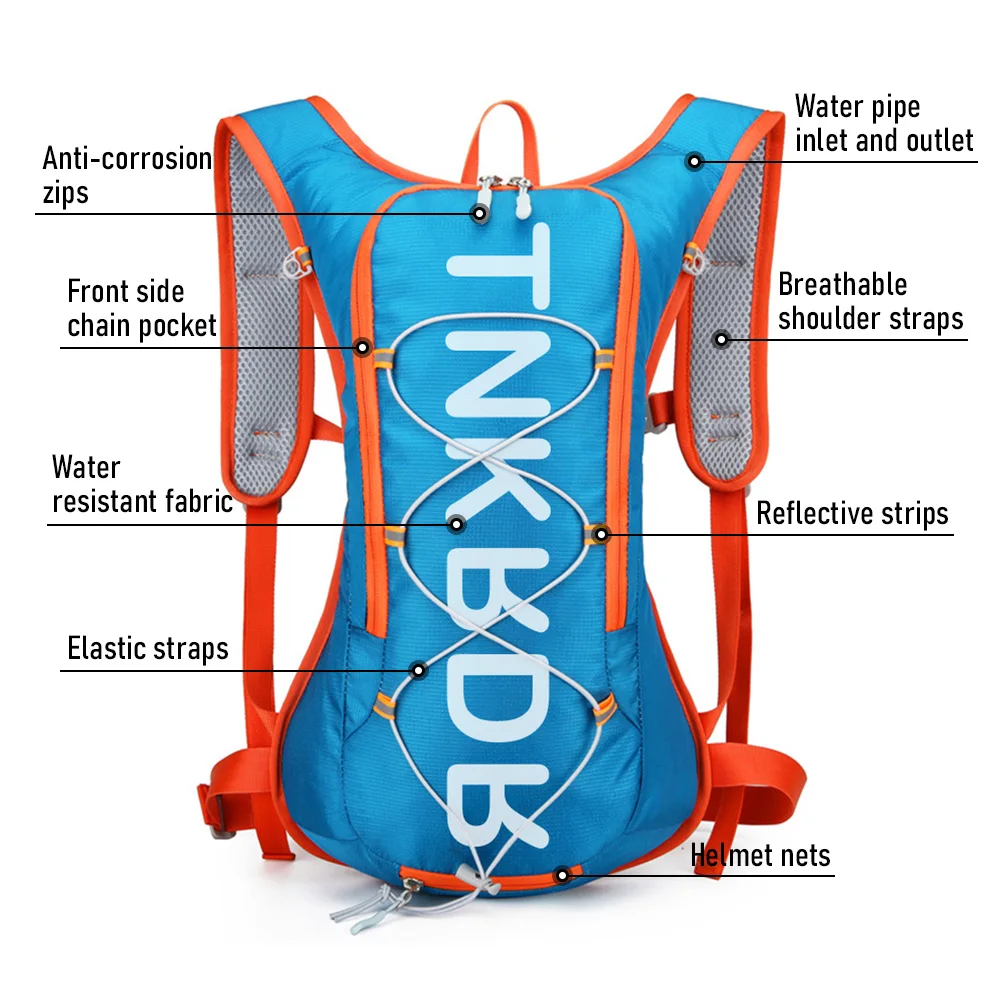 ThinkRider Bicycle Bike Bags Water Bag 12L Przenośna wodoodporna torba na rower szosowy Outdoor Sport Climbing Pouch Hydration Backpack