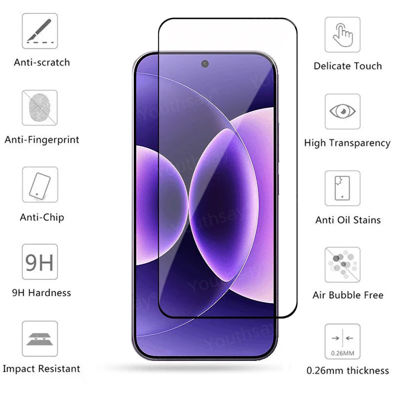 6in1 غطاء كامل زجاجي لهاتف Xiaomi 17 Pro Max من الزجاج المقسى Xiaomi 17 Pro Max واقي للشاشة عدسة الهاتف فيلم Xiaomi 17 Pro Max