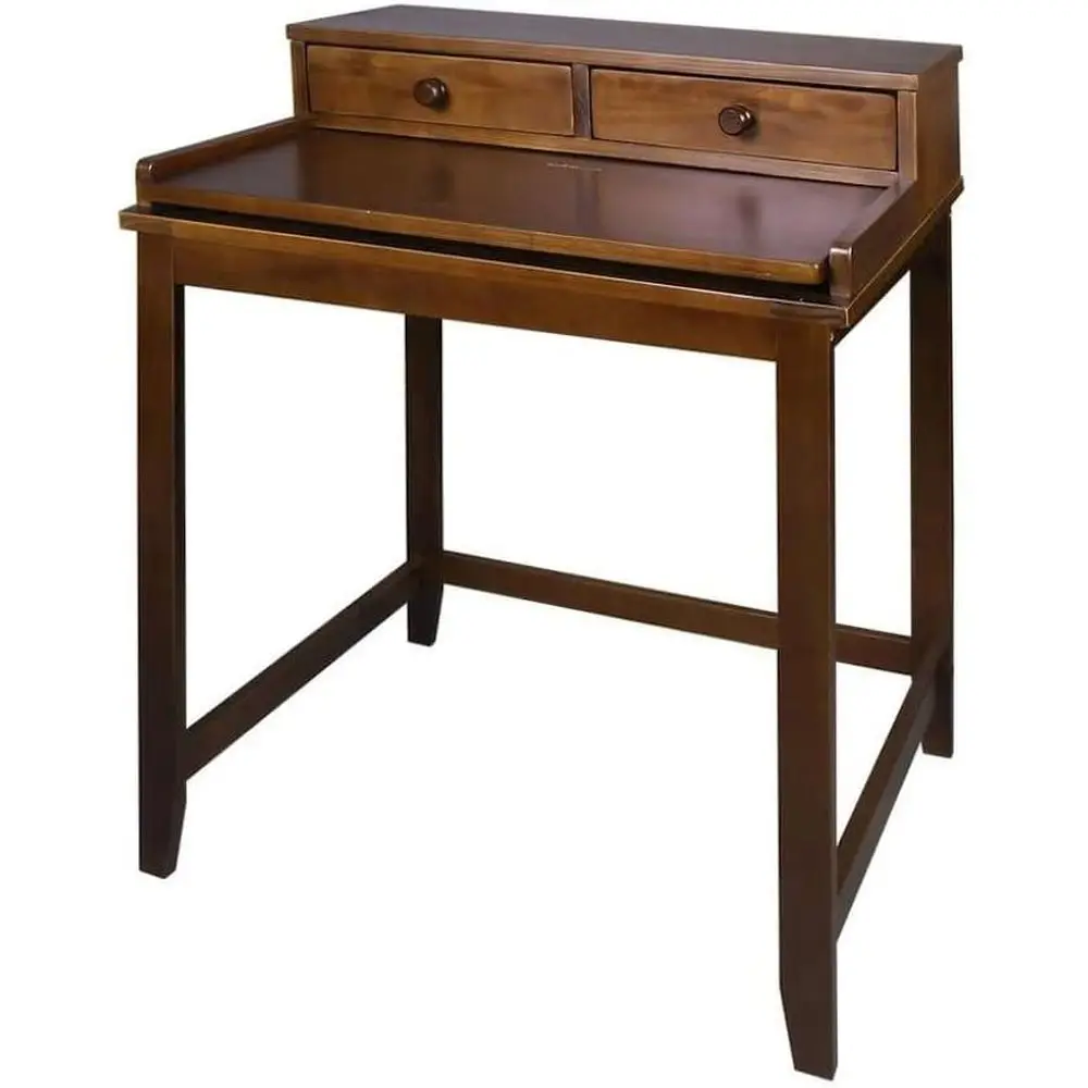 

Компьютерный стол из массива дерева цвета Trule Brown с выдвижными ящиками, скрытым отделением, выдвижной полкой и магнитным замком, в стиле Century Modern.