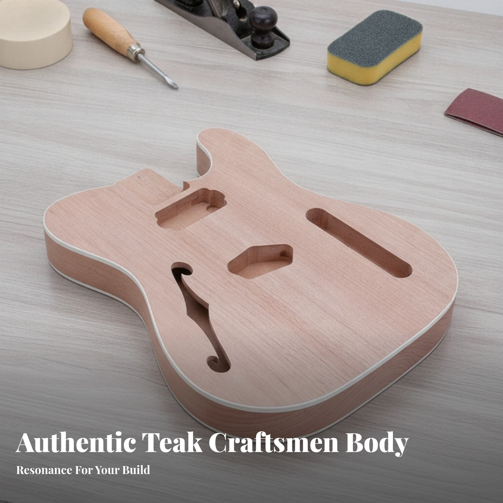 DIY Guitar Body Pre-Routed Unfinished Guitar Body Personalizable Resonant for Luthiers