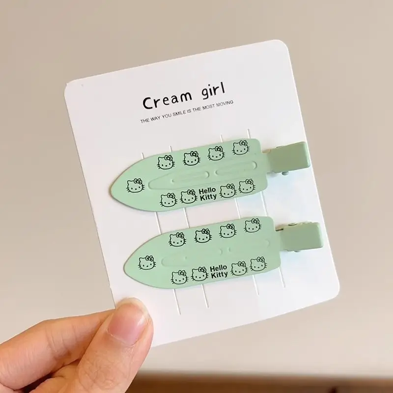 2 قطعة مرحبا كيتي سلس دبوس الشعر لطيف الكرتون سانريو BB مشبك شعر اكسسوارات فتاة أغطية الرأس الانفجارات كليب الحلو مقاطع الشعر الهدايا #6