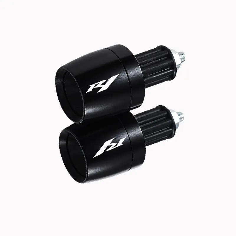Motorcycle Handlebar Grips Ends Handle Bar Cap End Plug FOR YAMAHA YZF-R1 1998-2012 1999 2000 2002 2003 2004 2005 2006 2007 2008
