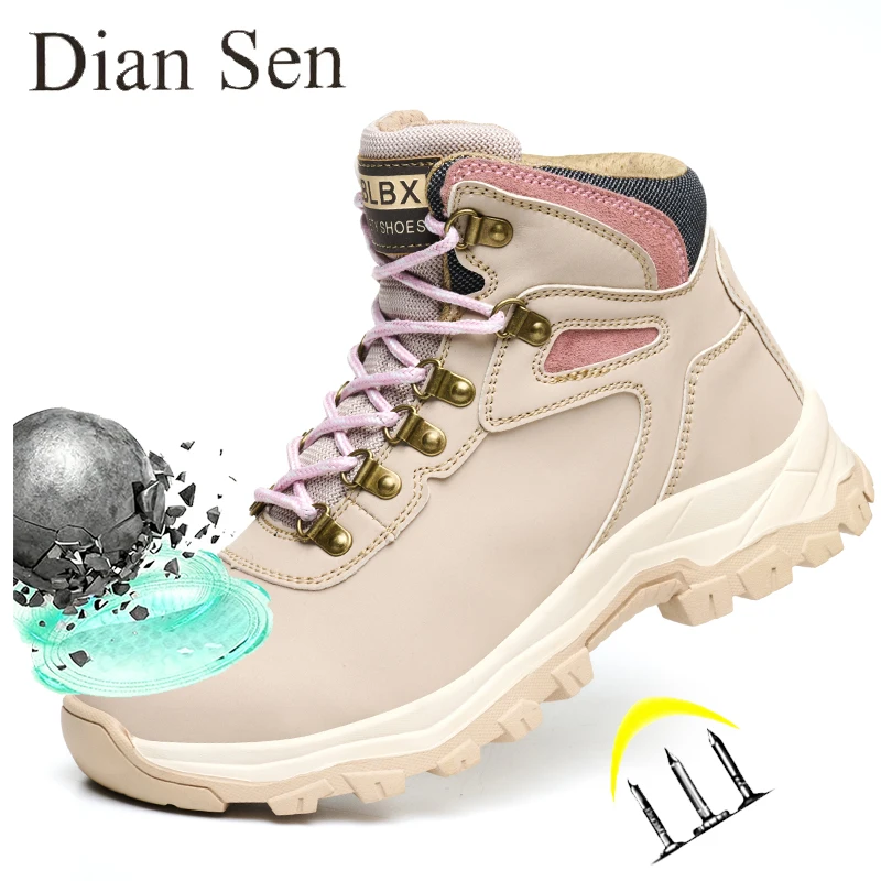 

Защитная обувь. Женские рабочие ботинки со стальным носком. Легкая защитная обувь. Износостойкая обувь Laobao с защитой от проколов для работы в качестве пешего туризма.