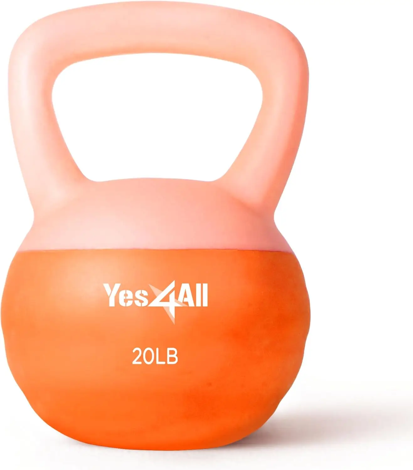 

Soft PVC Kettlebell Exercise Weights, Color-Coded Strength Training for Women at Home with 4 Options (5,10,15,20lb)