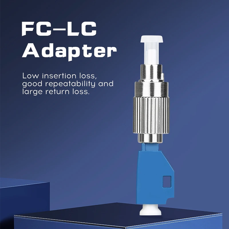 Adaptateur de Fiber optique hybride LC/UPC(femelle) vers FC/UPC(mâle) SM-9/125, connecteur de testeur de Fiber optique, localisateur visuel de défauts