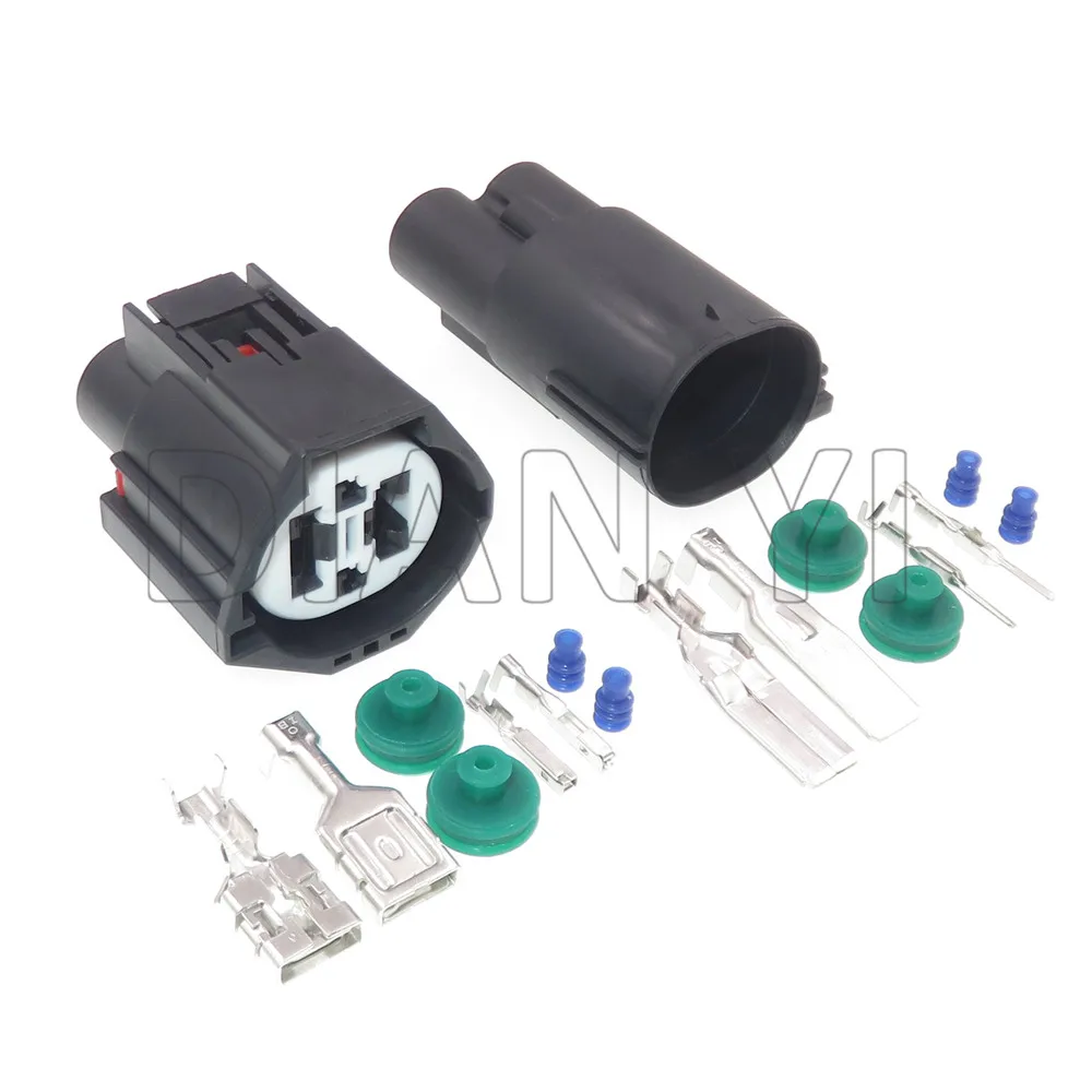 1 Set 4 Way Automobile Cooling Fan Sealed Composite Plastic Housing Connector 7283-8497-90 AC Assembly Car Wiring Socket