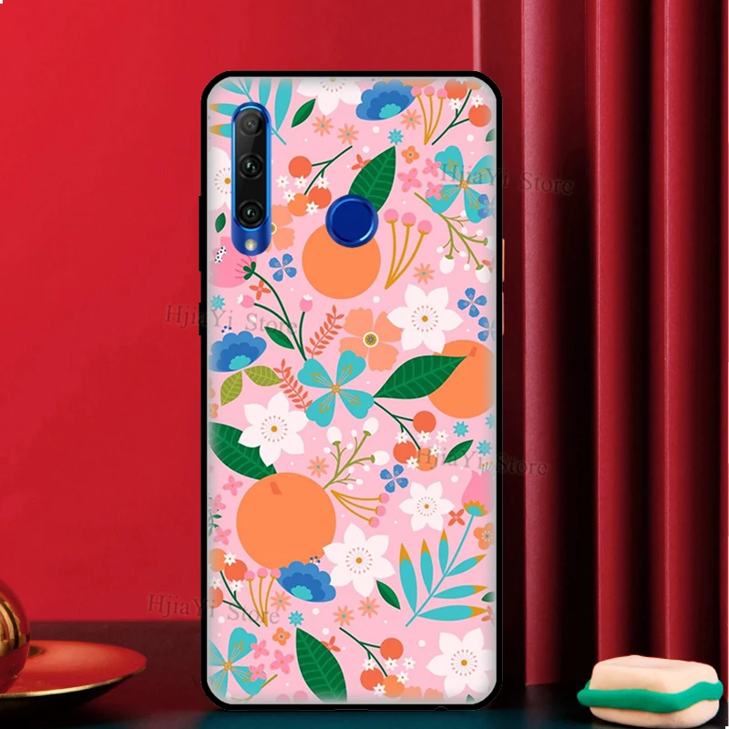 Oranges Tropical fruit Lemons pattern Phone Case For Honor Magic 5 4 Lite 50 70 90 8X 9X 10 Lite X6 X7 X8 X9 X8a X9a Back Cover