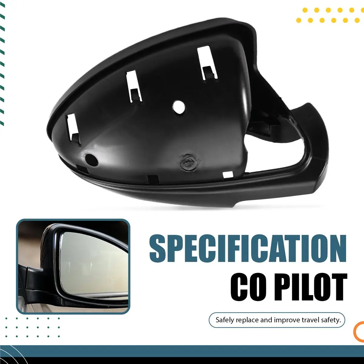 11-Car Right Rearview Mirror Frame Door Wing Mirror Holder for Chevrolet Cruze 2009-2013