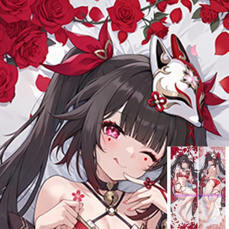 

Dakimakura Anime Hanabi Double-sided Print Life-size Body Game Pillow Cover Bedding Gifts