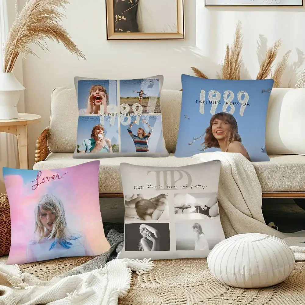 Music Tortured-S-Swift-Poets-T-Taylor Pillow Case Fashion Square Pillowcase Bedroom Sofa Room Ins Decoration Leisure - view 2