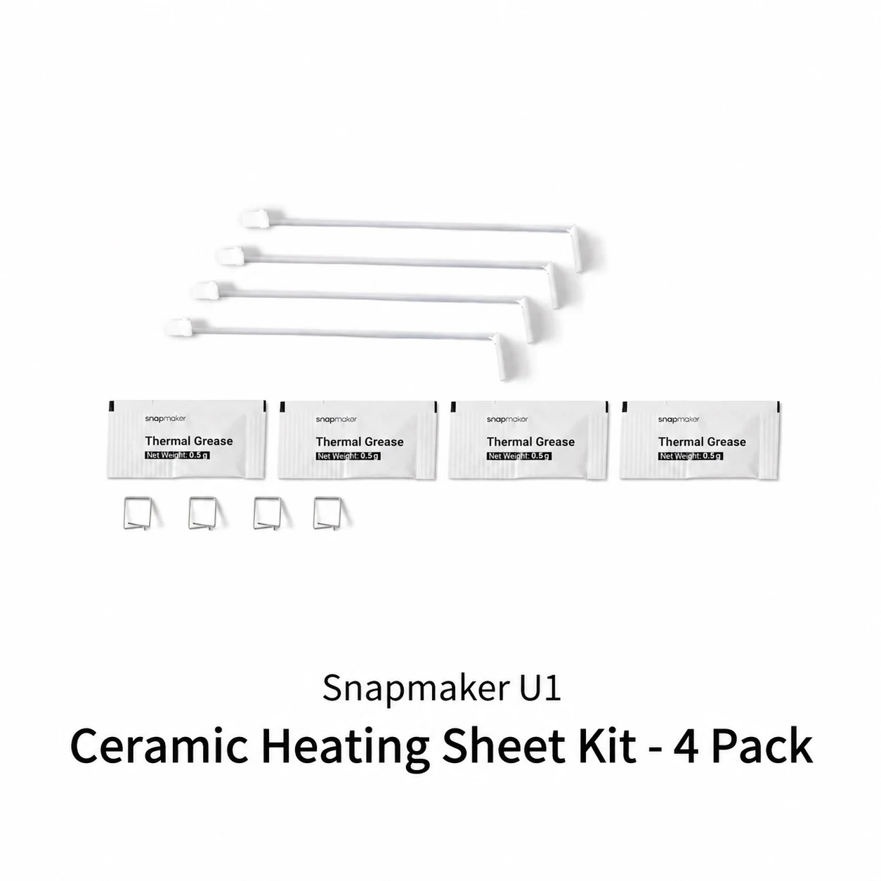 Ceramic Heater Element 4‑Pack For Snapmaker U1 3D Printer Hot End Heating Chip Parts