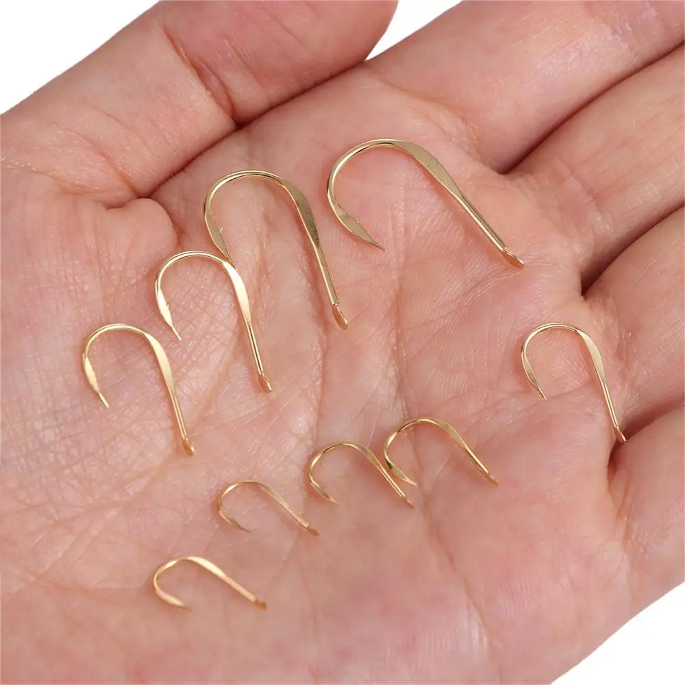 20Pcs/Pack High Carbon Steel Golden Fishing Hooks Barbed Sharp Barbed Hook Puncture Strong Flat Gold Fish Hooks