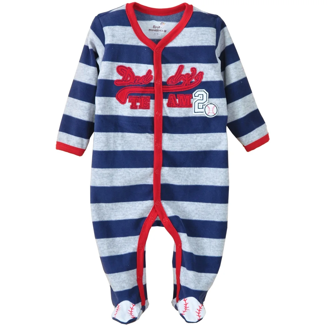 Fleece Baby Boy Footed Romper with Footies One-Piece Girl Footed Pajamas Newborn Sleepwear Infant Sleeper Jumpsuit Boy Overalls