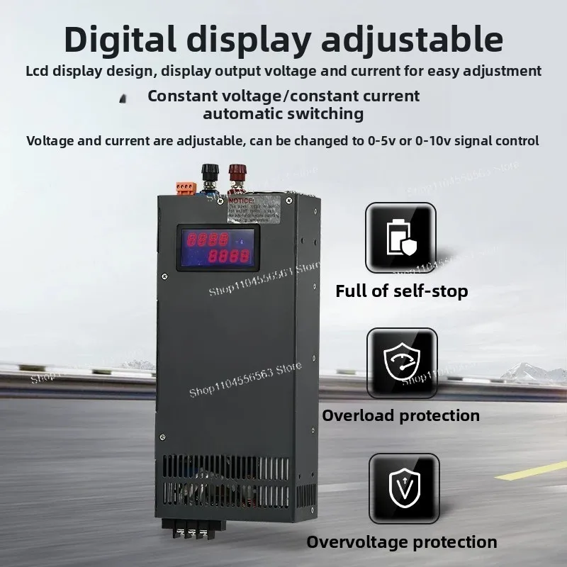 2000W lithium battery charger 220 to 24v12V36v48v60V72V DC lithium iron phosphate high current amp