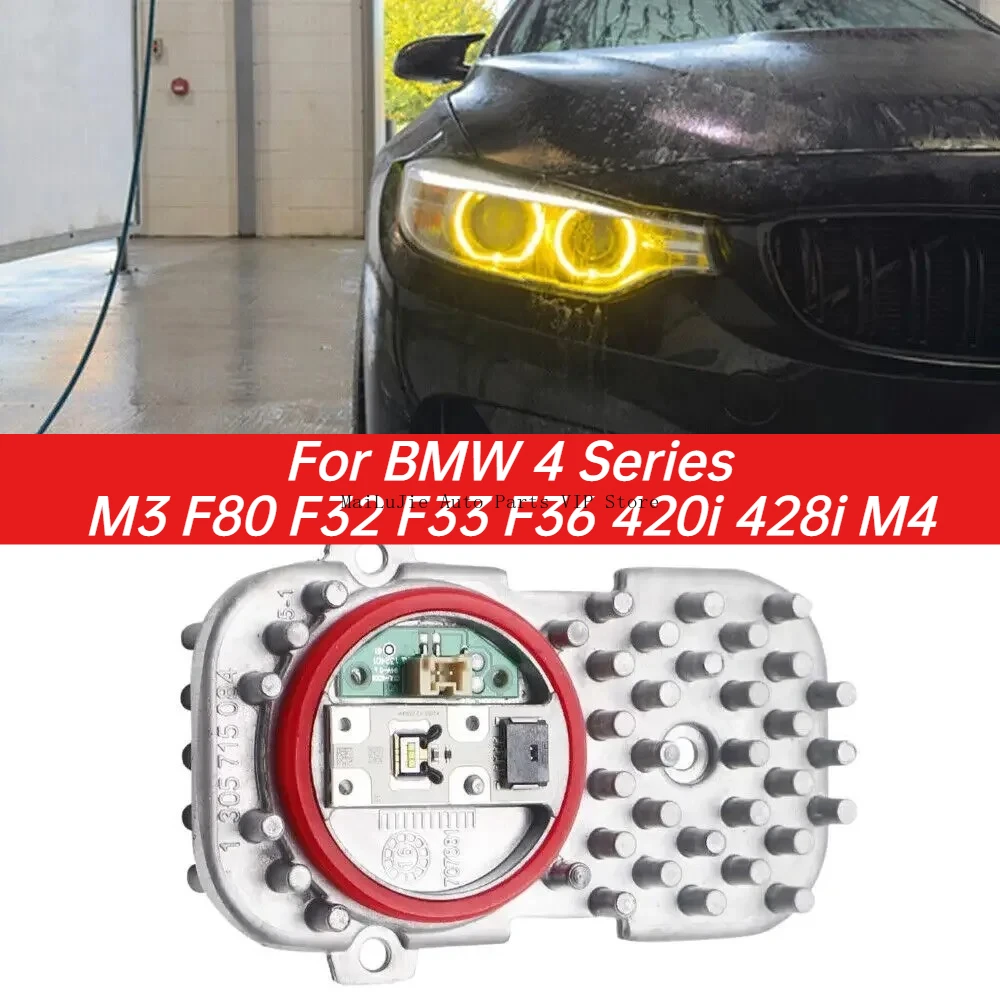 

NEW Xenon Headlight Angel Eyes yellow DRL Module 63117263051 For BMW F80 M3 F32 F33 F36 420i 428i M4 Lights OEM 1305715084