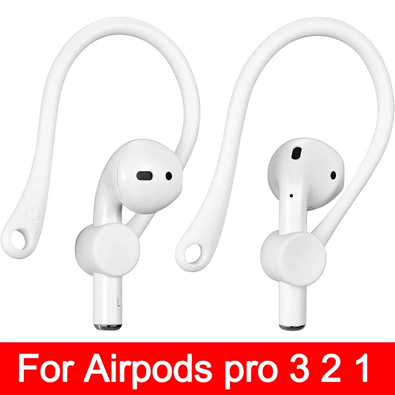 Crochets d'oreille en silicone pour Apple AirPods Pro, accessoires de sport, écouteurs Bluetooth anti-chute, support pour Airpod 1, 2, 3