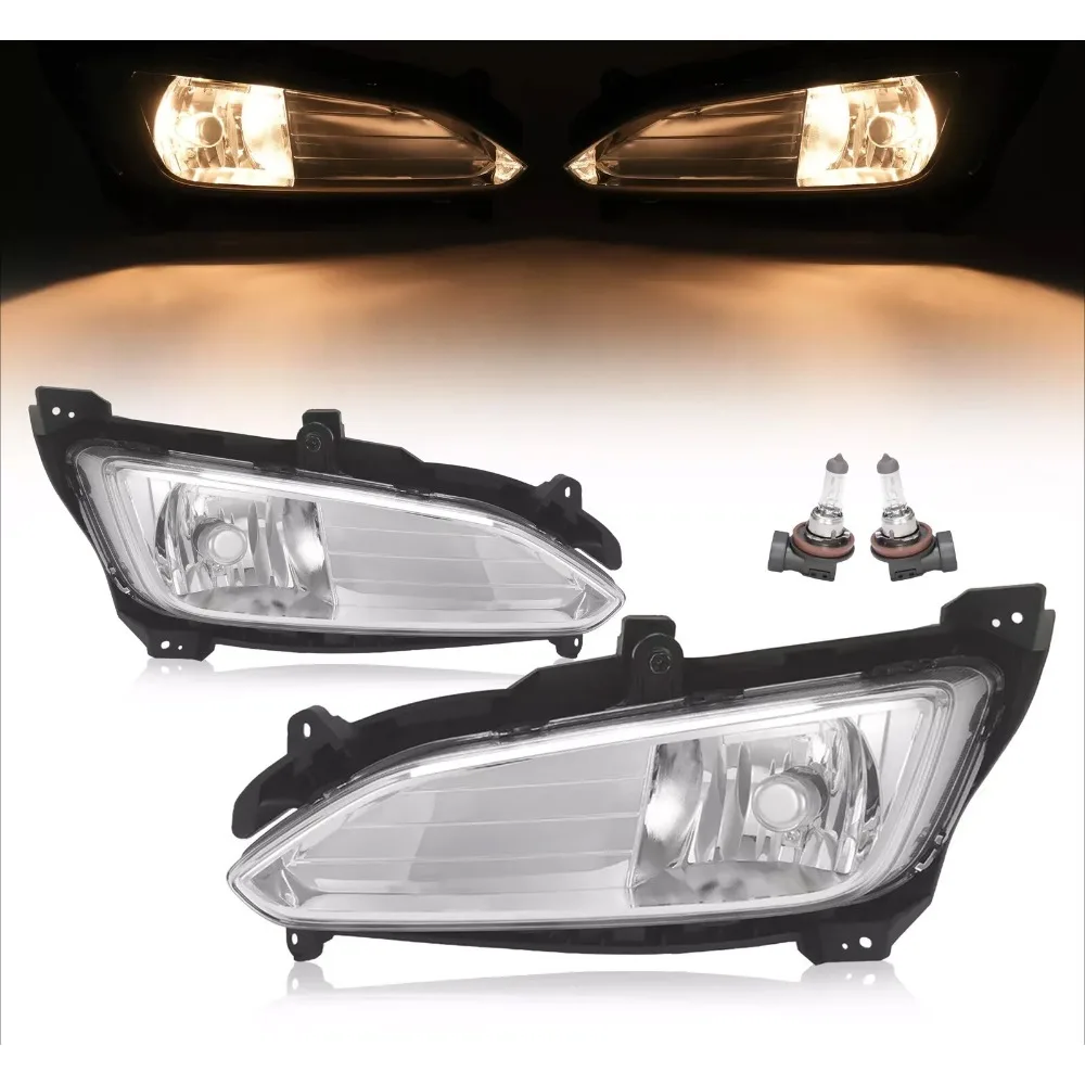 

For Hyundai Santa Fe Sport 2013- 2015 2016 Front Fog Lights Driving Lamps 2PCS